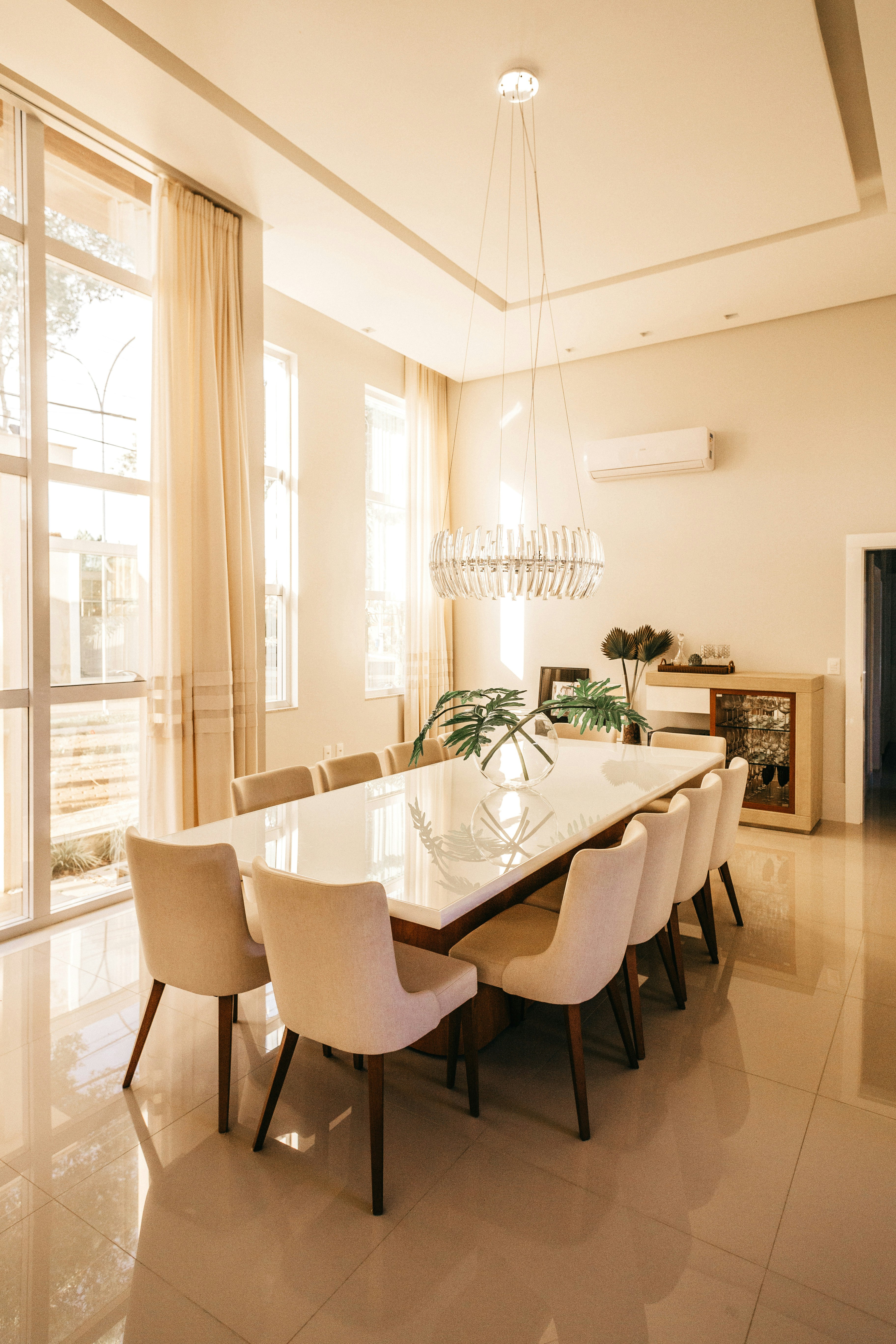 empty dining set indoors